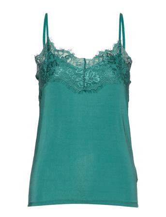 Slclara Singlet Top Ærmeløs Top Grøn Soaked In Luxury