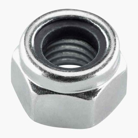 Låsmutter M8 elförzinkad 100 st.