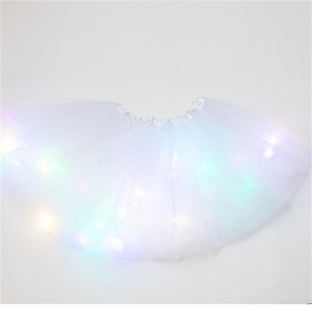 Led-valohelma Kukka Prinsessa Tutu Hame Keiju Asu Tytölle Valohame Hihku Pääpanta Häät Juhla Asu Cosplay