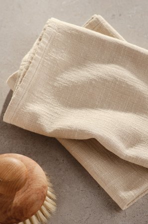 Jotex - Kjøkkenhåndkle 2-pakke beige - CASPER - Kjøp Kjøkkenhåndklær hos Jotex