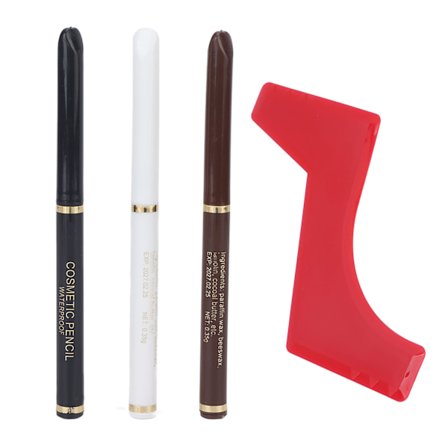 Vattentät Svettsäker Skäggpenna Filler Set Hem Ergonomisk Formningsverktyg Schablonmall