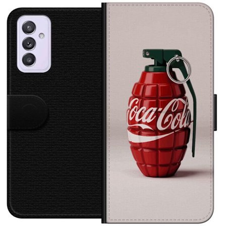 Kompatibel Tegnebogsetui til Samsung Samsung Galaxy A82 5G Kunstnerisk illustration af Coca Cola granatæble i rødt og grønt, pop art inspireret mot