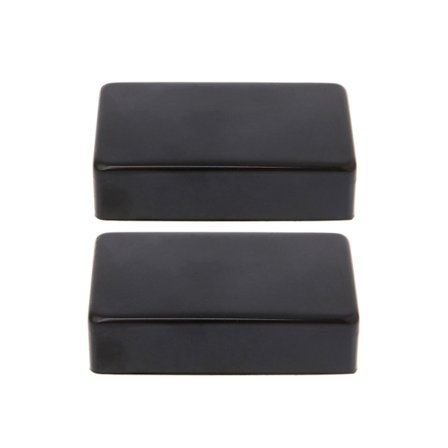 2 stängda elektriska gitarr pickup-lock med metallskal