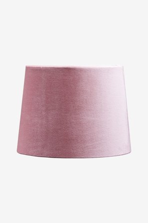 PR Home - Lampeskærm Sofia i velour, 25 cm - Rosa - Lampeskærme - Fra Homeroom