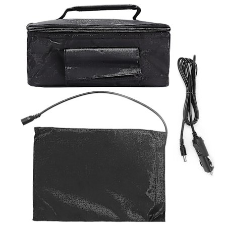 Bærbar Mini Bil Mikrobølgeovn 12v Elektrisk Ovn Rask Oppvarming Piknikboks For Reise Camping Matlaging Svart-dwdz