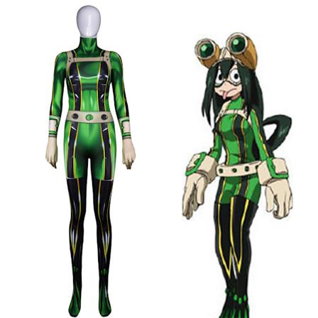 My Hero Academia OCHACO URARAKA Jumpsuit Cosplay Kostym Zentai Halloween för kvinnor M