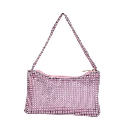 En glitrende dameskuldertaske, elegant og charmerende, perfekt til fester og arrangementer.