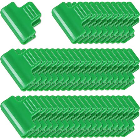 100 st växthusklämmor, växthusfilmklämmor, trädgårdsskärmstöd (11 mm)
