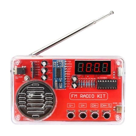 FM Radio DIY Kit Elektronisk Samlingslodningspraksis Kit 50-108 MHz Modtager med LCD-Skærm