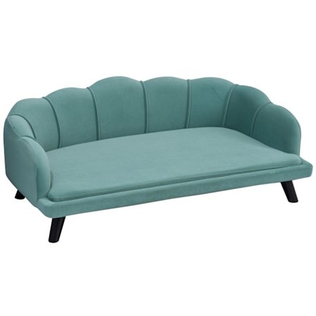 Rootz Hundesofa med ryglæn - Grøn - Skum - 38,77 cm x 23,81 cm x 13,97 cm