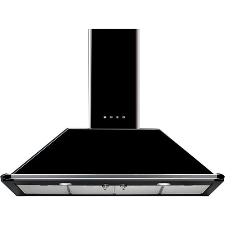 Smeg KT110BLE Vægmonteret emhætte 110 cm, sort | KitchenOne