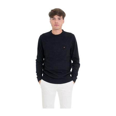 Tommy Hilfiger, Crewneck Czarny, Mężczyzna, Rozmiar: L