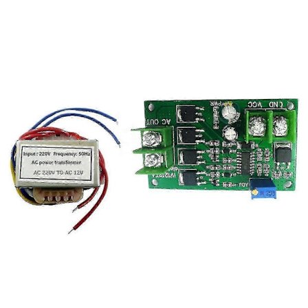 200W DC 12V till AC 12V Inverter 50Hz Fyrkantsvåg Signalgenerator Modul 12W AC 12V till 220V Transformator Kort