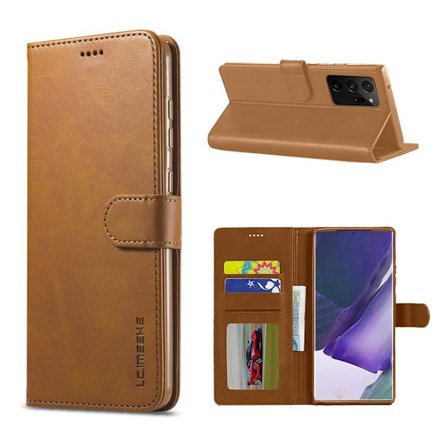 LC.IMEEKE Samsung Galaxy Note 20 Ultra Flip kotelot - Ruskea