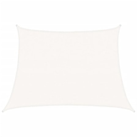 vidaXL Solsegel 160 g/m² vit 4/5x3 m HDPE