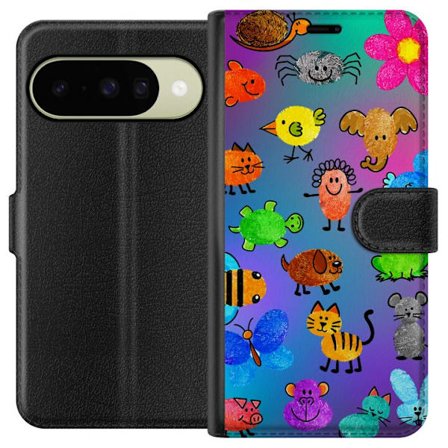 Yhteensopiva Lompakkokotelo Google Pixel 10 Little Scribble Friends