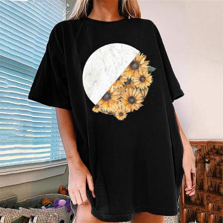 Kortärmad T-shirt För Kvinnor, Boho T-shirt