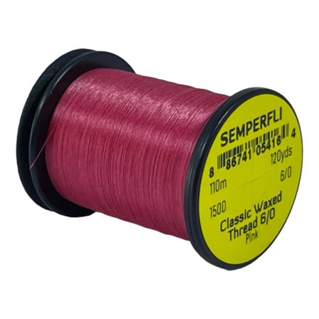 Semperfli Classic Waxed Thread 110m 6/0 - Pink