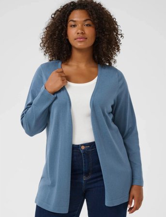 Kaffe Curve Kcfarsia Cardigan - Blue - XL