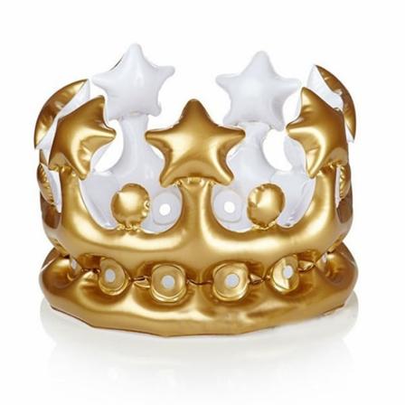 PVC oppblåsbart leketøy fødselsdag prinsesse lue dronning pannebånd - Perfet Crown large