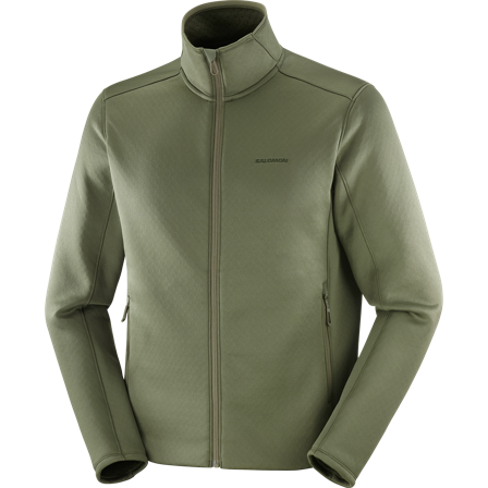 Salomon - Couches intermédiaires pour homme Outline Warm Fleece Fz M - Grape Leaf - 2XL