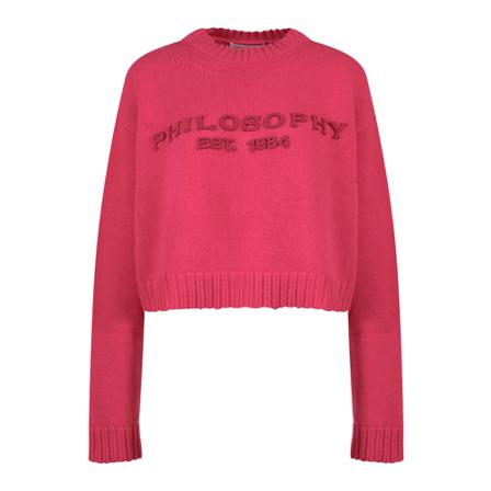 Philosophy di Lorenzo Serafini Strik 09035702 Pink, Dame Striktrøjer, Størrelse: XS