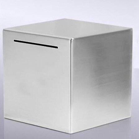 Rustfrit Stål Sikker Sparegris Pengeopsparing Bank til Børn