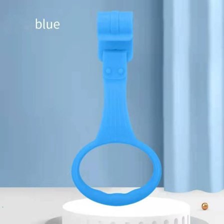 2/4 STK Lekegrind Pull Ring Baby Crib Kroker BLÅ 2 STK 2 STK