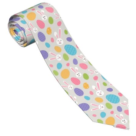 Glad Påske Kanin Mønster Herre Slips Mode Slips Tynde Slips Gaver Til Bryllupper, Brudgom, Forretningsfest 2025th