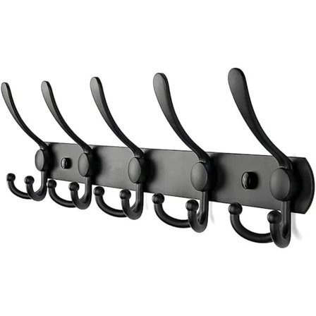 {xj}Vægmonteret tøjstativ i rustfrit stål, kraftig{xj}