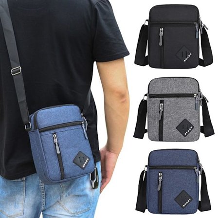 Messenger Bag för män Cross Body Axelväska Outdoor Casual Vattentät Oxford Packs