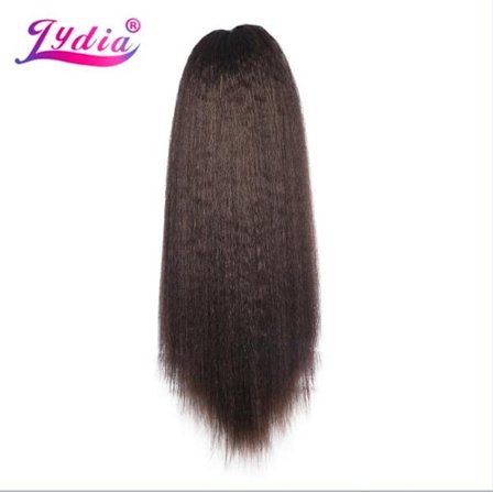 Lydia Lämmönkestävä Synteettinen 16"-24" Perinteiset suorat hiukset muovikammat Kiristysnyörillä poninhäntäpidennys Kaikki värit saatavilla