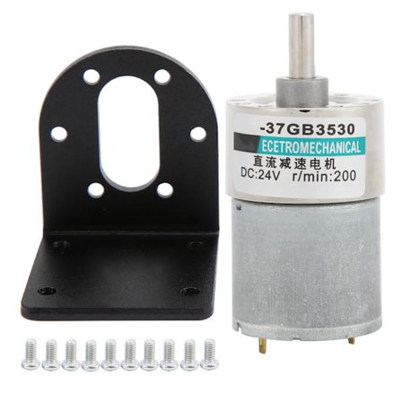 24V XD37GB3530 DC Gear Motor Høy Dreiemoment Lav Hastighet