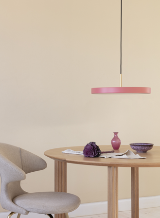 Asteria plus taklampe Ø43 - rose