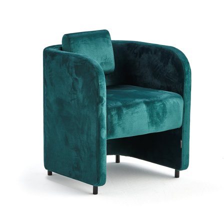 Armsessel COMFY mit Beinen, Samtbezug smaragdgrün