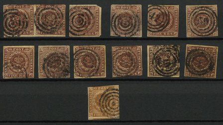 Danmark - 4-RBS mærker - Stemplet