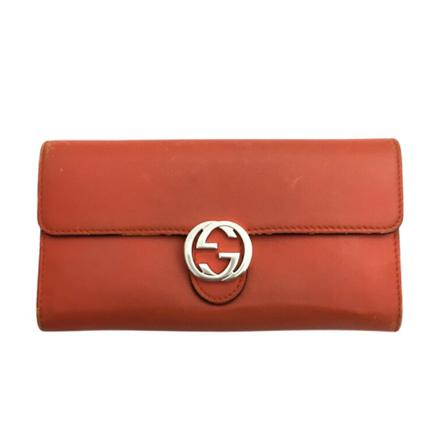 Gucci Vintage, Pre-owned Leather Wallet Rood, Dames, Maat:ONE Size,leer