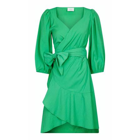 Neo Noir Ariel Dobby Wrap Dress , Groen , Dames , Maat: L Casual jurken