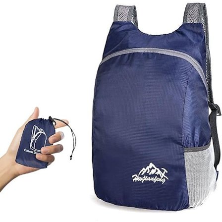 Ultralet sammenfoldelig rygsæk, lille vandrerygsæk, slidstærk letvægtsrygsæk til mænd og kvinder, til udendørs sport rejser-FK1-