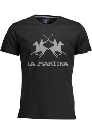 La Martina T-shirt Maniche Corte Uomo Nero