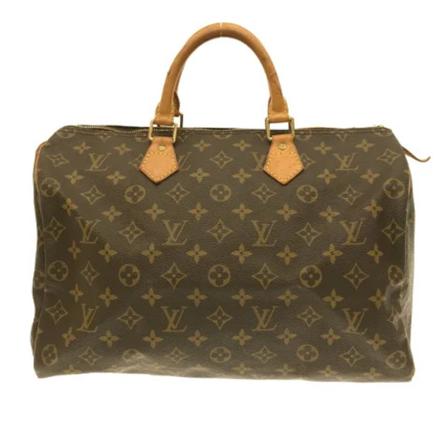 Louis Vuitton Vintage Pre-owned Speedy 35 Monogram Håndtaske Brun, Dame Vintage Tasker, Størrelse: ONE Size