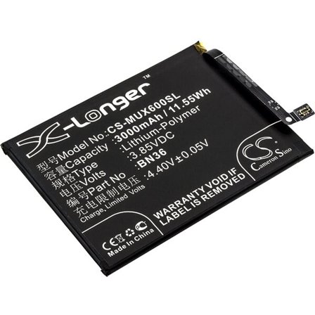 Akku älypuhelin, Matkapuhelin Xiaomi Mi 6X, Mi A2, Mi 6X Dual SIM ja muut.