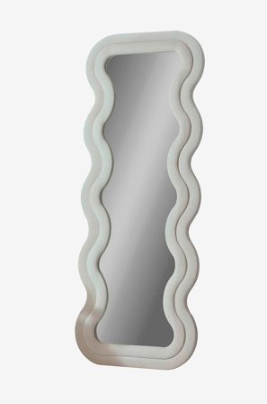 Hanah Home - Cheval Mirror Mundo Oval - Hvid - Store spejle - Fra Homeroom