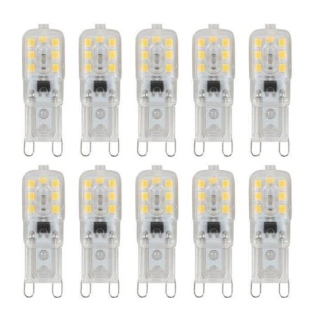 10 X G9 5W Himmennettävä LED-kapselilamppu lampun vaihtoon AC220-240V, valkoinen