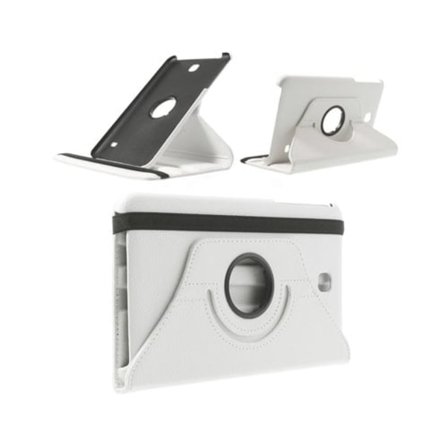3-Sixty (Vit) Samsung Galaxy Tab 4 8.0 Läderfodral