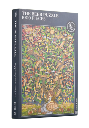 Water & Wines Ölpussel - En introduktion till öl 1000 bitar Pussel Unisex Blå 35 x 24 5