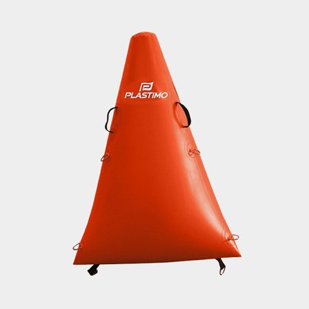 Racing Mark Plastimo Regatta Buoy Triangle, triangular, 150 cm, orange