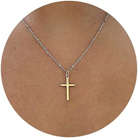 18k guld/silverpläterat enkelt ont öga turkos korshänge choker halsband enkelt litet halsband för kvinnor flickor