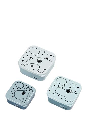 Snackbokse 3 Stk Contour Blå Blue D By Deer