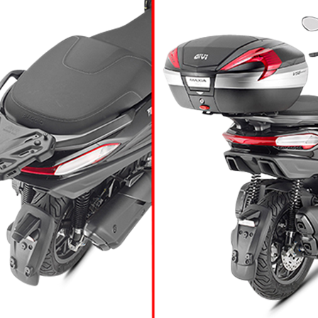Support Top Case Givi Scooter SR Monolock - Piaggio MP3 400 Sport 2022-2025